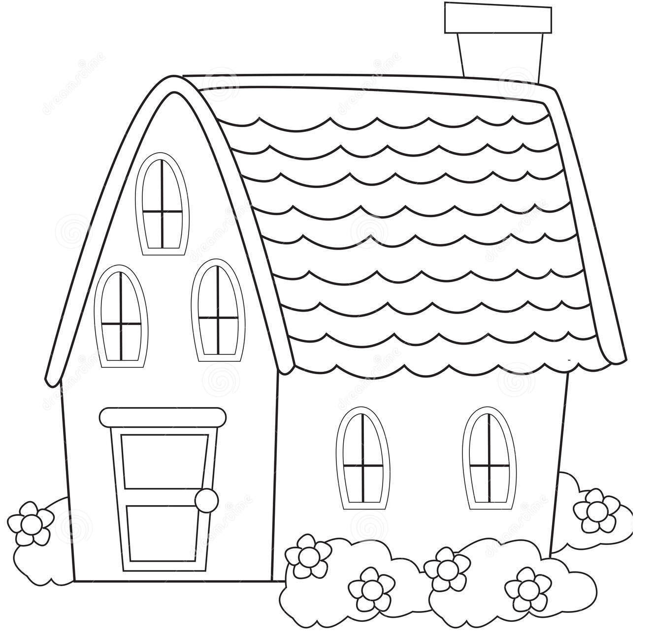 Những lợi ích dành cho bé khi vẽ tranh tô màu ngôi nhà