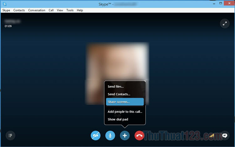 Cách chia sẻ màn hình trên Skype