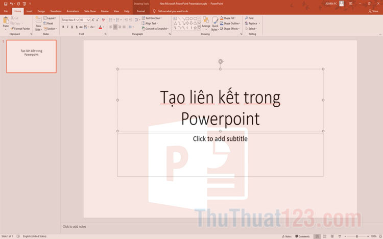 Cách tạo liên kết trong PowerPoint