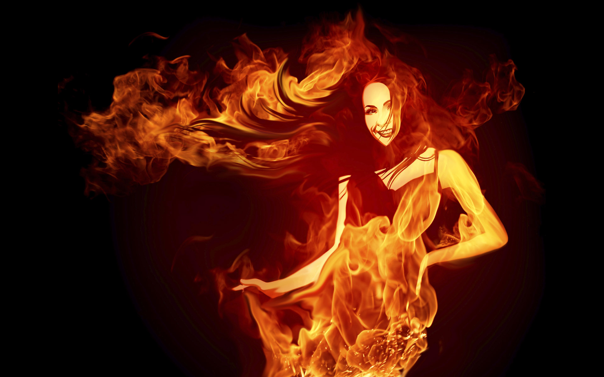Hình ảnh người phụ nữ ngọn lửa