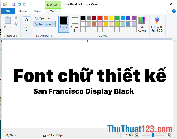 Font chữ thiết kế banner San Francisco Display black