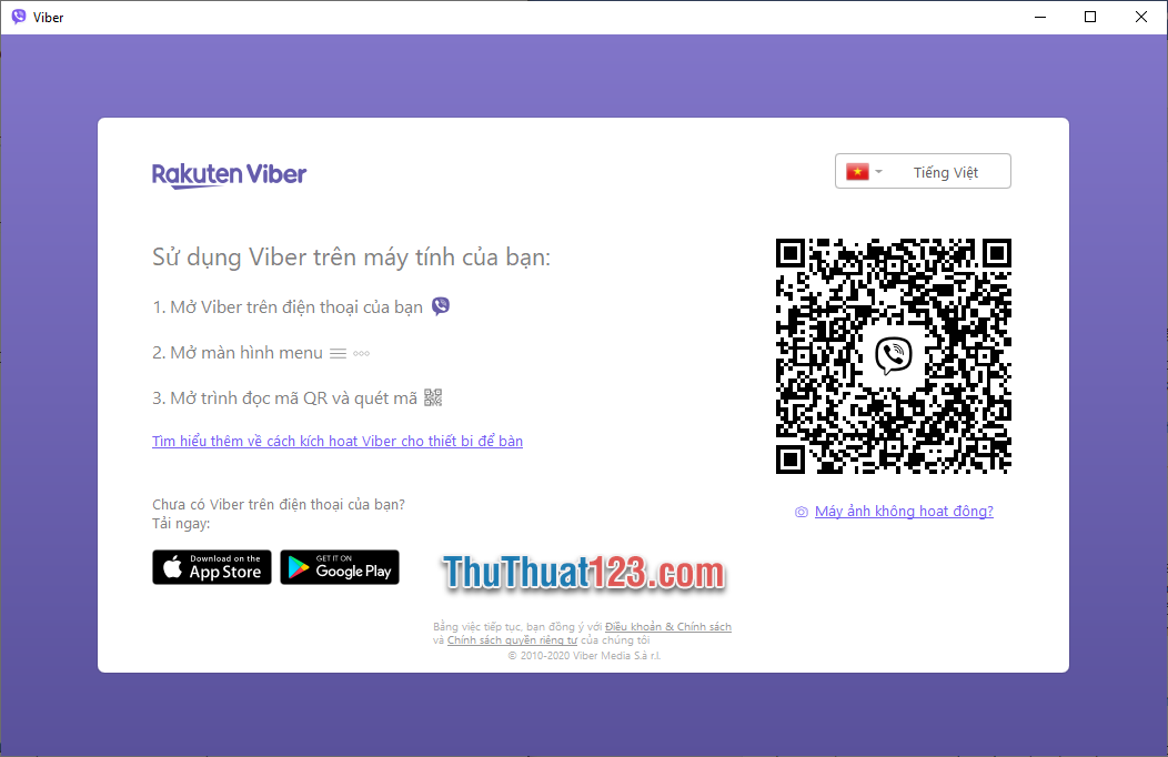 Hướng dẫn thoát tài khoản Viber trên máy tính