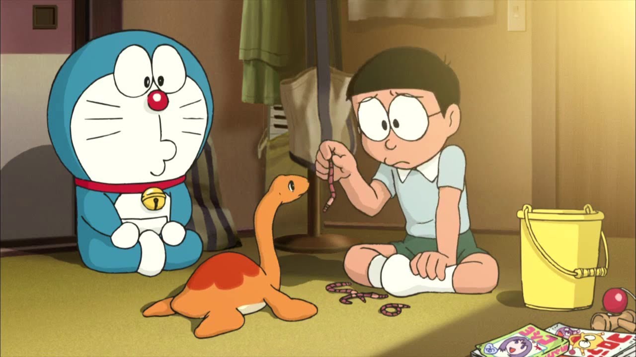 Ảnh Nobita và chú khủng long buồn đẹp