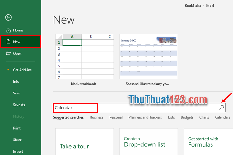 Cách tạo lịch trong Excel đơn giản với mẫu có sẵn