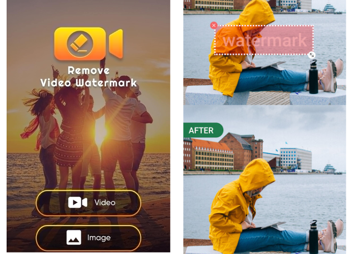 Xóa watermarks bằng ứng dụng di động