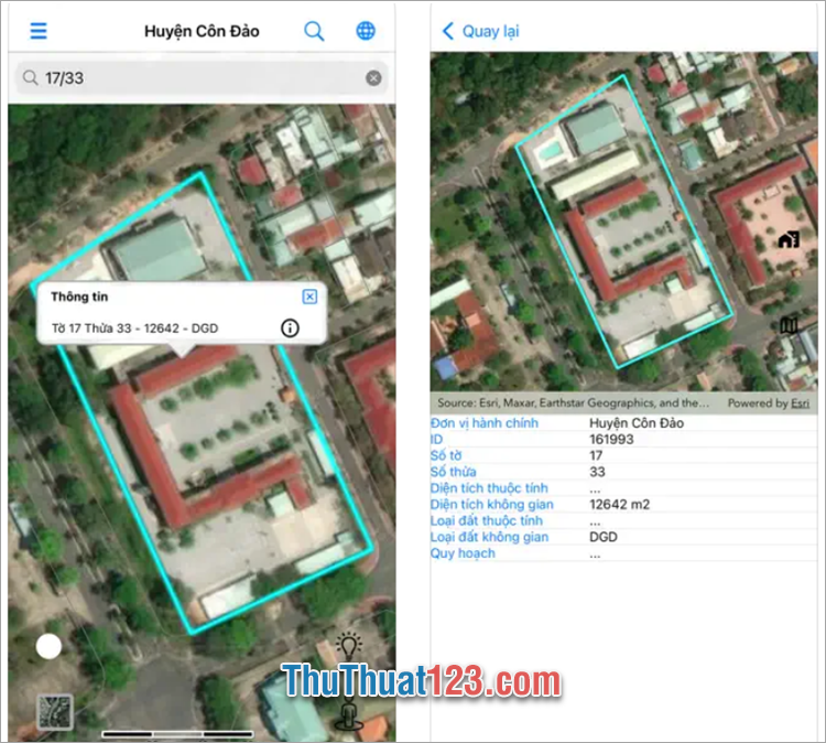 Thực hiện nhập thông tin và tra cứu sổ đỏ