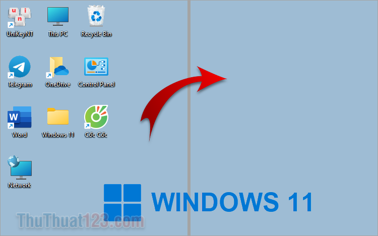 Cách ẩn Icon trên Desktop Windows 11