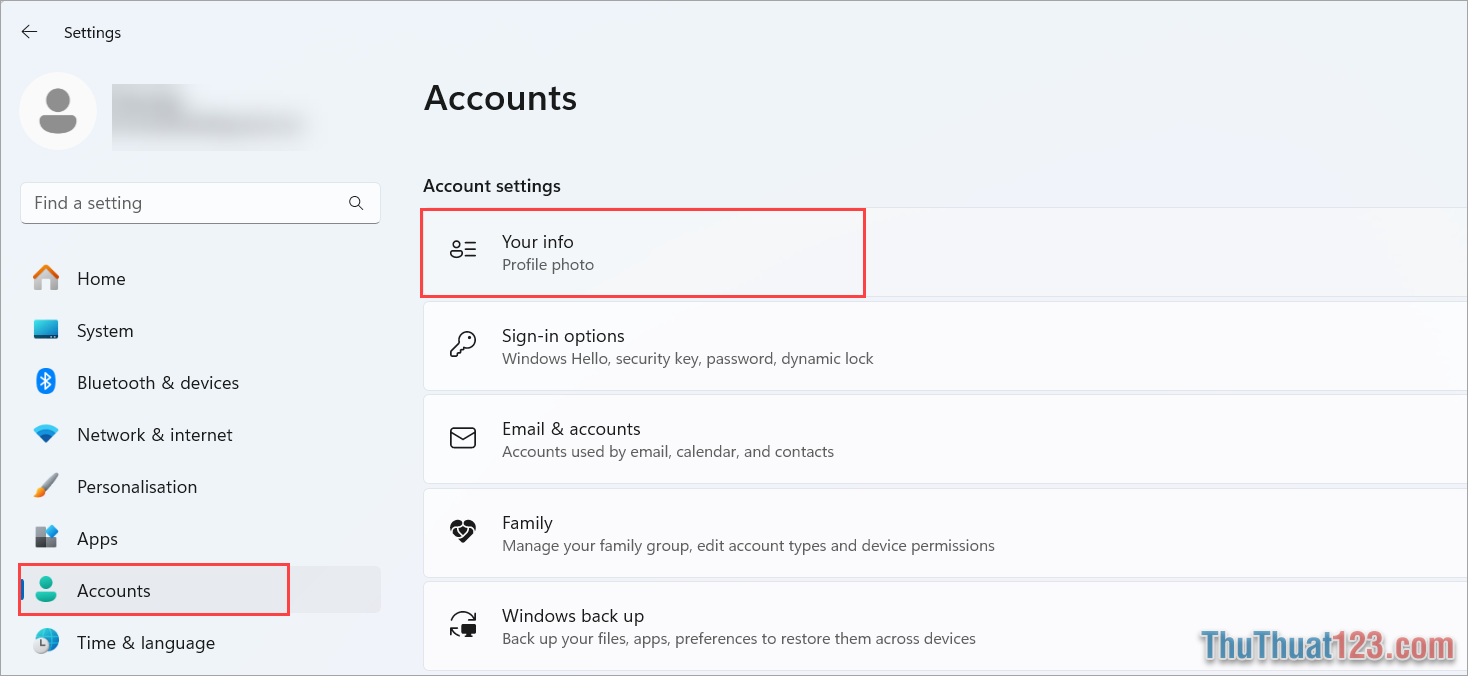 Cách xóa tài khoản Microsoft trên Windows 11 bằng Settings