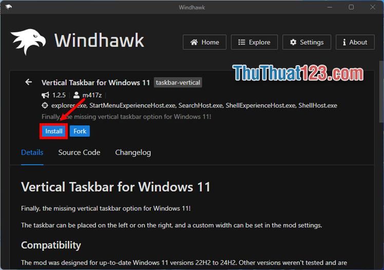 Chọn Install Chọn Install