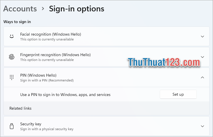 Thực hiện cách tắt mã PIN trên Windows 11 dễ dàng và nhanh chóng
