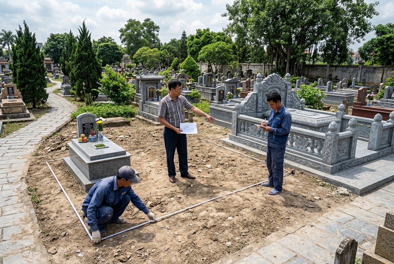 Kinh nghiệm lựa chọn kích thước xây lăng mộ đá Ninh Bình giúp tối ưu chi phí